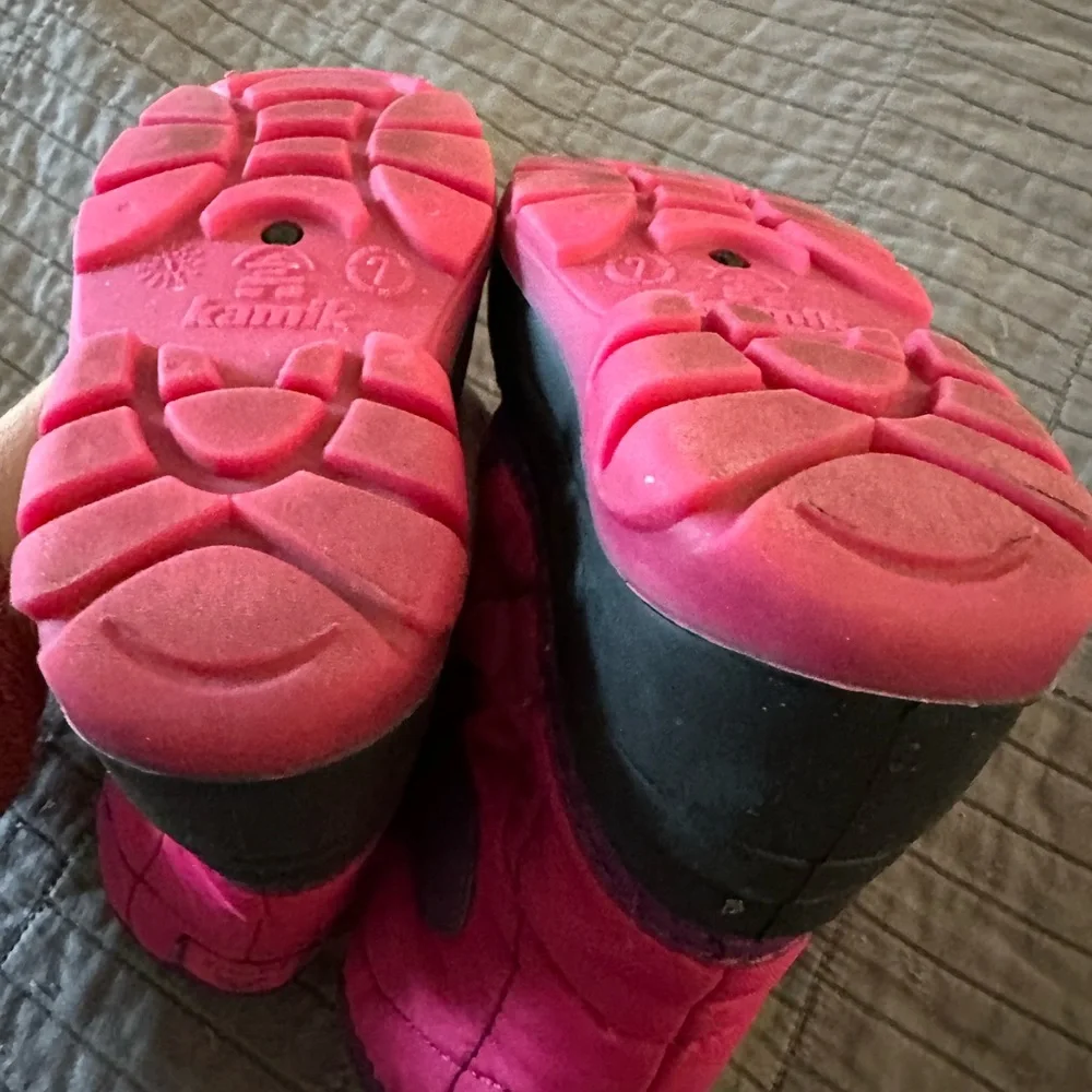 Kamik Kids Pink and Purple Winter Snow Boots